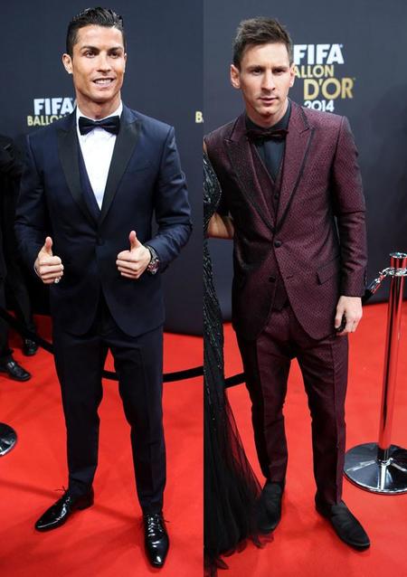 Cristiano o Messi, ¿con qué look de la gala del Balón de Oro te quedas? La pregunta de la semana