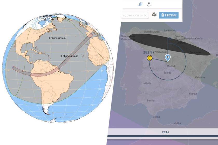 Entre 2026 y 2028 España se va a convertir en un paraíso de los eclipses. Y tenemos nuevos mapas para saber dónde se verán mejor