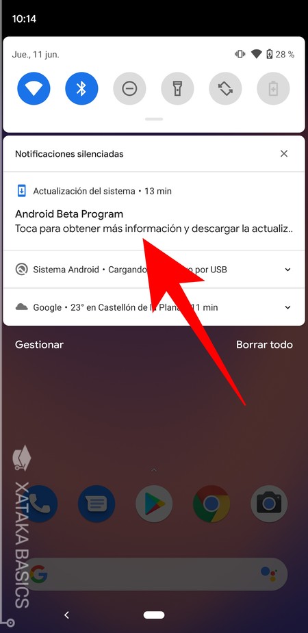 Android Beta Notificacion