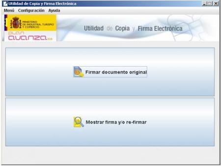 eCoFirma, utilidad de copia y firma electrónica