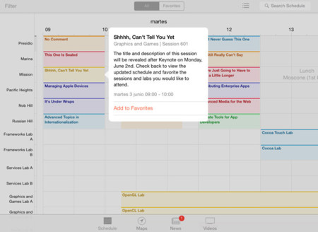 La app oficial de la WWDC de Apple se actualiza con divertidas sorpresas