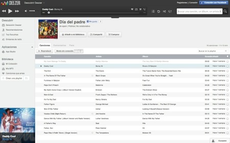 La playlist de éxitos de Deezer para el día del Padre
