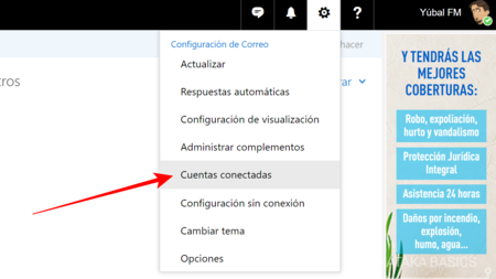 Haz Click Sobre Cuentas Conectadas