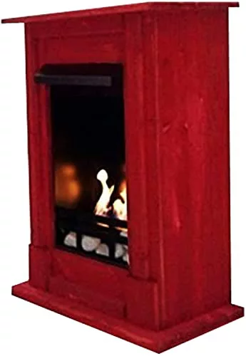 Chimenea Etanol y Gel Modelo Madrid Deluxe Rojo