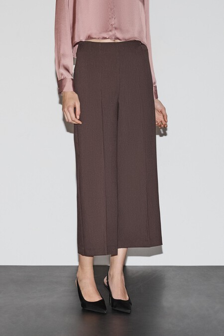 Pantalon Culotte Rebajas Invierno Bonitos Elegantes Comodos Zara