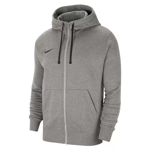 Nike M Nk Flc Park20 Fz Hoodie Sudadera, Dk Grey Heather/Black/Black, M Hombre