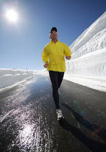 Corriendo con frio