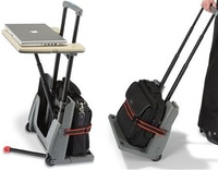 Carrito de maletas y mesa para el portátil