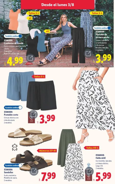 Sandalias Esmara Folleto Lidl