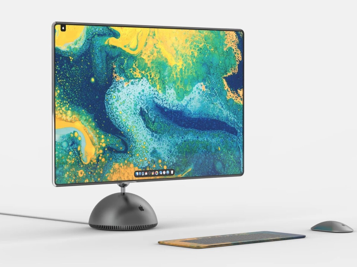 Un diseñador imagina cómo sería el iMac G4 en 2019: pantalla OLED