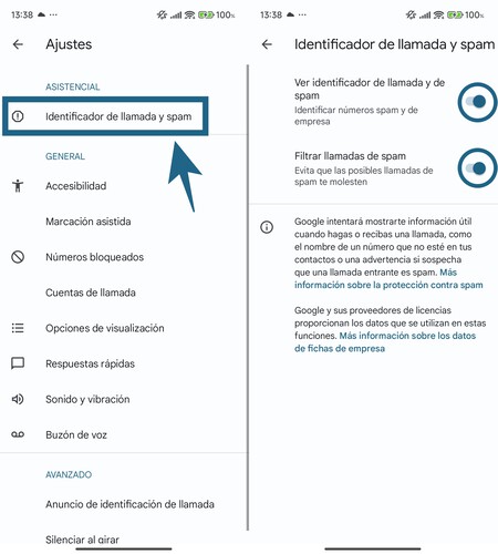 Filtro De Llamadas Google 2