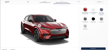 El configurador del Ford Mustang Mach E ya está en línea ¿Cómo sería el tuyo?