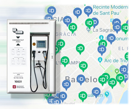 Ya está en marcha la red de puntos de recarga 'Endolla Barcelona' para coches eléctricos en la Ciudad Condal