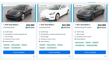 Tesla Model 3 de segunda mano a la venta en Edmunds