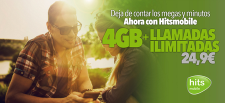 Hits Mobile se hace con la tarifa con llamadas ilimitadas y 4 GB más barata bajo cobertura Vodafone