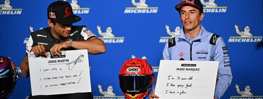 Jorge Martín le lanza una pulla a Marc Márquez sobre su moto: "Me gusta más la Ducati GP23 que la GP24" 