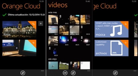 El servicio Orange Cloud ya está disponible para Windows Phone en España