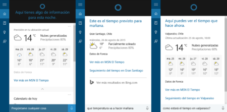 Cortana Clima