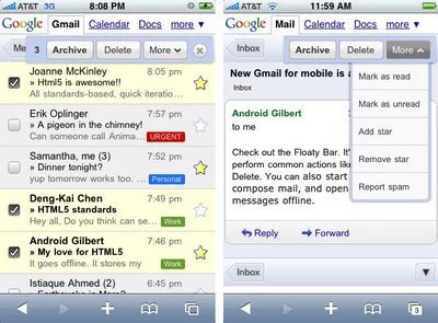 Novedades en Gmail para Android e iPhone: almacenamiento local y barra flotante