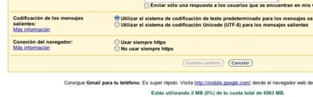 GMail ahora permite configurar el cifrado del tráfico de nuestras sesiones