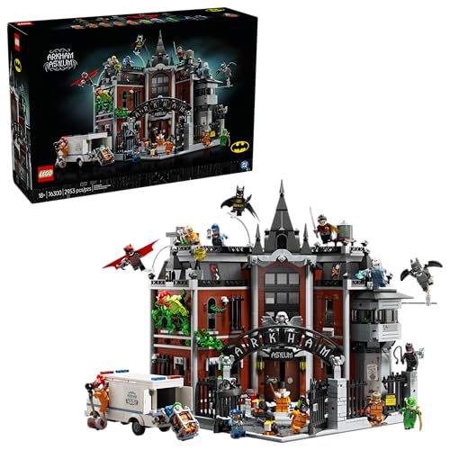 LEGO DC Batman Arkham Asylum Set de Construcción Coleccionable con 16 Minifiguras