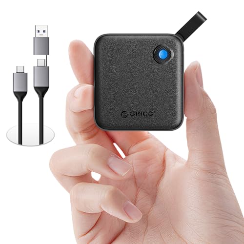 ORICO SSD portátil de con Cable USB C 2 en 1 para Smartphone, Tablet y PC con USB-C (256, GB)