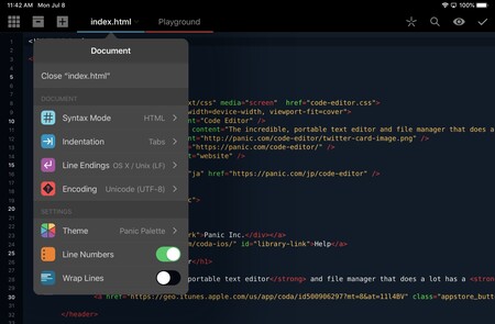 Panic abandona el desarrollo de Code Editor, uno de los editores de código móvil más cuidados, por no ser rentable