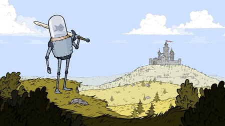 Feudal Alloy, el metroidvania medieval con robots con peceras en la cabeza, saldrá este mismo mes