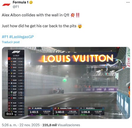 Albon Las Vegas F1 2025