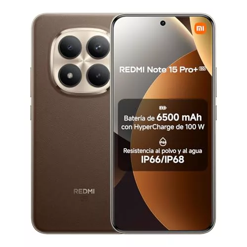 XIAOMI REDMI Note 15 Pro+ 5G - Smartphone de 8+256GB, Pantalla AMOLED 6,83" 1.5K AMOLED