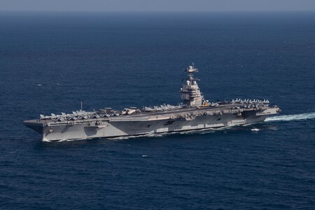 Uss Gerald R Ford Cvn 78 Underway In The Atlantic Ocean On 9 October 2022 221009 N Tl968 1248