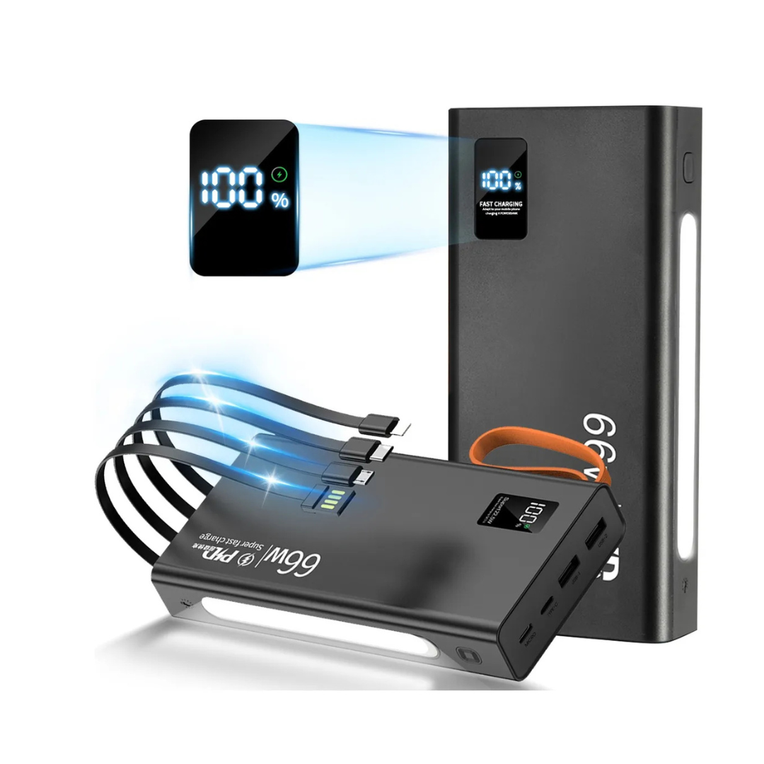 Power bank de 35,000 mAh con linterna