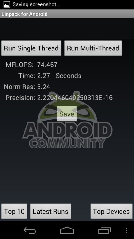 Benchmarks Galaxy Nexus