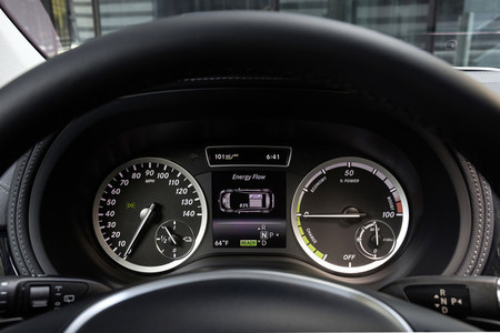 Mercedes Clase B Electric Drive, panel de instrumentación