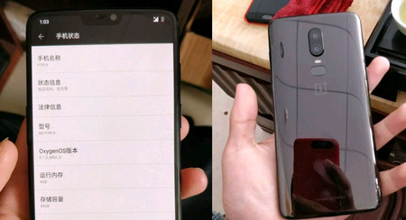 OnePlus 6: supuestas imágenes filtradas revelan 'notch' y cuerpo de cristal