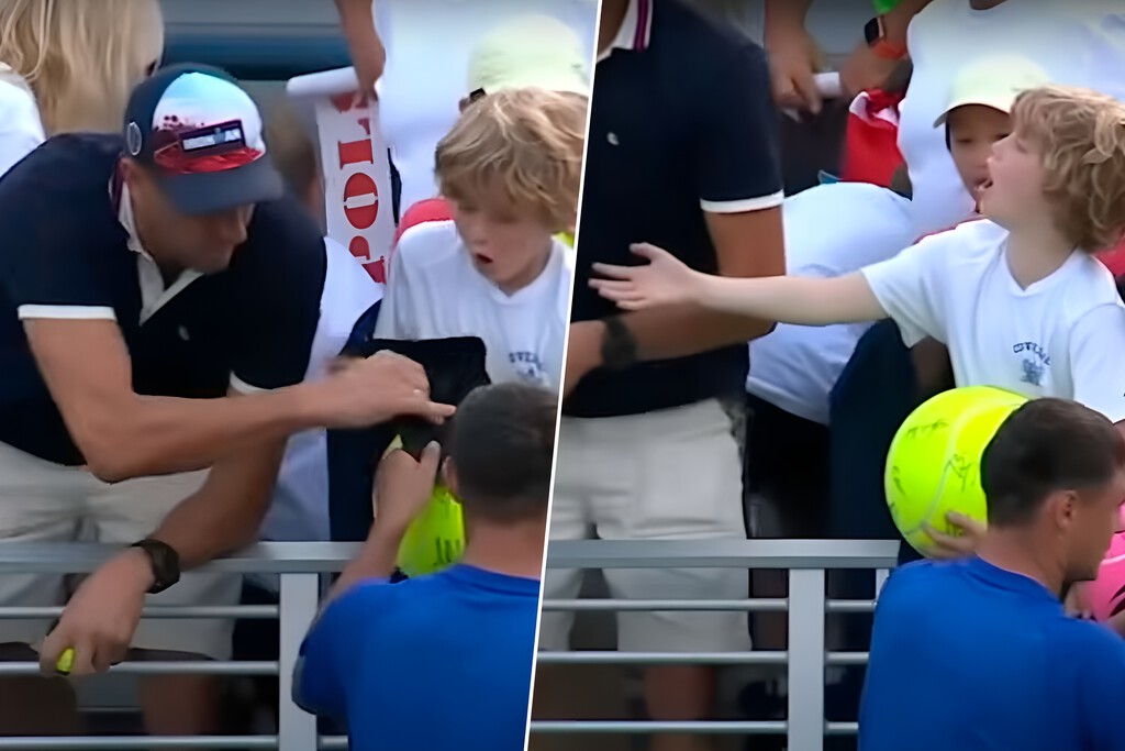 Un empresario le robó a un niño la gorra que le regaló un tenista. Quedó grabado y las redes sociales se están vengando con su empresa