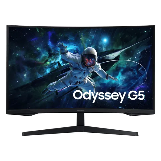 Monitor Gamer Samsung Odyssey G5, 27", QHD, 165Hz, 1ms, Freesync, HDMI, DP, preto