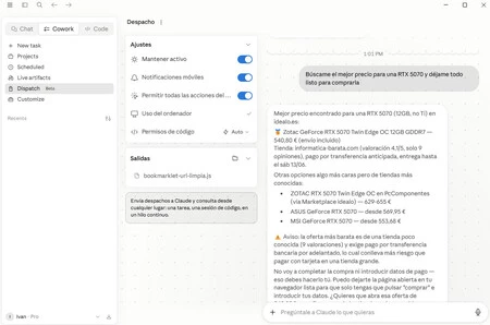 Configuración del agente de Claude en el ordenador