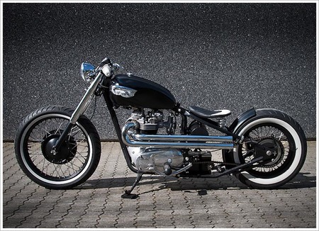 Triumph TR6 Bobber del 68, The Trumpet, arte sobre ruedas