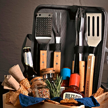 El set de utensilios para barbacoa que todo amante de las parrillas debería tener: incluye un cepillo de limpieza y bolsa de almacenamiento 