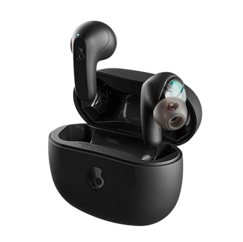 Skullcandy Rail Auriculares In-Ear Inalámbricos, 42 h de Autonomía, Skull-iQ, con Alexa Habilitada