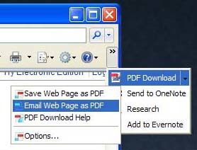 PDFDownload, ahora también para Internet Explorer