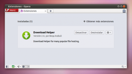 Download Helper, una extensión para Opera que facilita las descargas de Megaupload, Mediafire y más