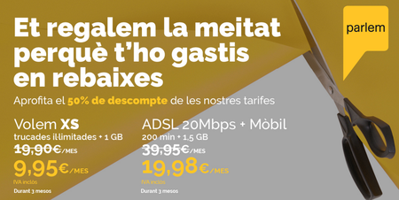 Parlem actualiza y completa su oferta convergente, ahora con 50% de descuento durante tres meses
