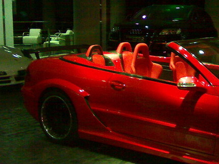 Mercedes CLK DTM AMG cabrio rojo