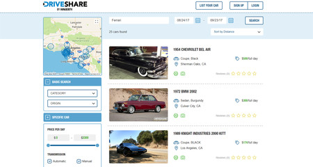 ¿Un Airbnb de coches clásicos? Existe y se llama DriveShare