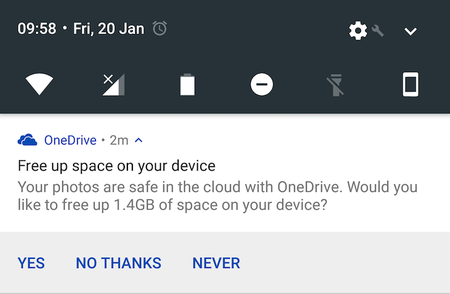 OneDrive permitirá liberar espacio borrando de golpe todas las fotos con copia de seguridad ¡pruébalo ya!