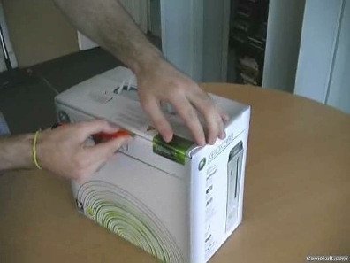 Desempaquetando una XBox 360 en vídeo