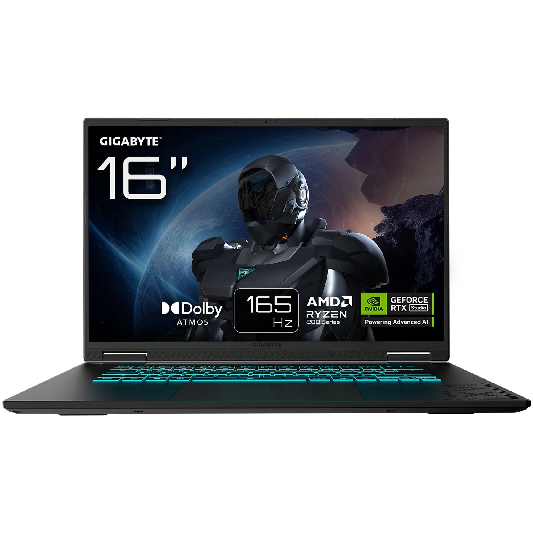 Portátil gaming - Gigabyte A16 3WH, 16" Full-HD, AMD Ryzen™ 7 260, 32 GB RAM, 1 TB SSD, GeForce RTX™ 5070, Sin sistema operativo