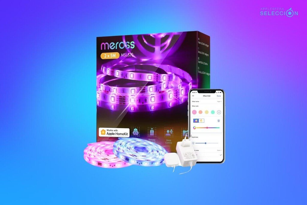 Esta tira LED RGB HomeKit a precio mínimo histórico puede controlarse por Siri o iPhone y es muy personalizable Esta tira LED RGB HomeKit a precio mínimo histórico puede controlarse por Siri o iPhone y es muy personalizable